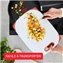 Tefal Planche à découper plastique, Antidérapante, Compatible lave-vaisselle, Robuste, Poignée, Rainure à jus, Fresh Kitchen K20