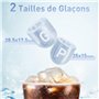 Todeco Machine à Glaçons pour la Maison, Capacité de 1,5L, 2 tailles de glaçons, 12kg en 24h, 9 Glaçons en 6-10 Minutes, Autonet