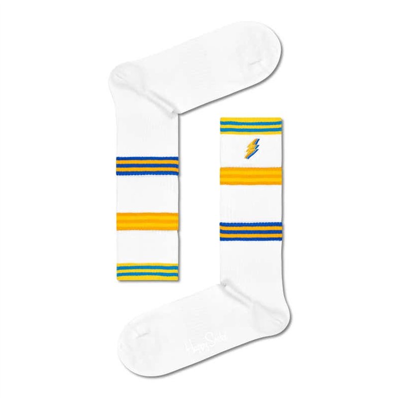 Happy Socks Chaussettes Colors Cuff Thin Crew Taille 36-40, Multicolore, Mixte