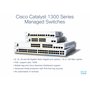 Commutateur administrable Cisco Catalyst 1300-48MGP-4X, 32 Ports GE, 16 Ports 2,5GE, PoE, 4 Ports SFP 10GE, Garantie limitée à V