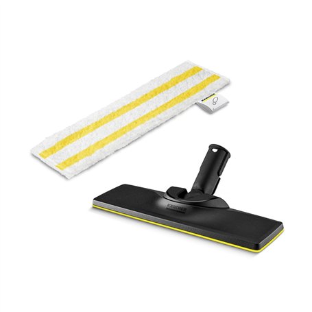 Set Suceur de Sol EasyFix Kärcher : Suceur de Sol à Technologie à Lamelles Innovantes, Serpillère Universelle pour Sol en Microf