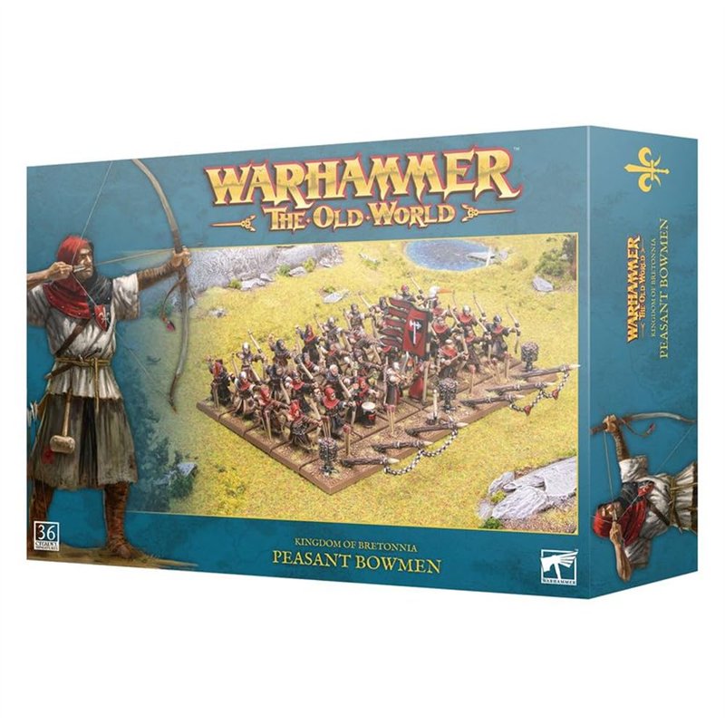 Warhammer - Archers Paysans du Royaume de Bretonnie - 36 figurines en plastique - Age 12+