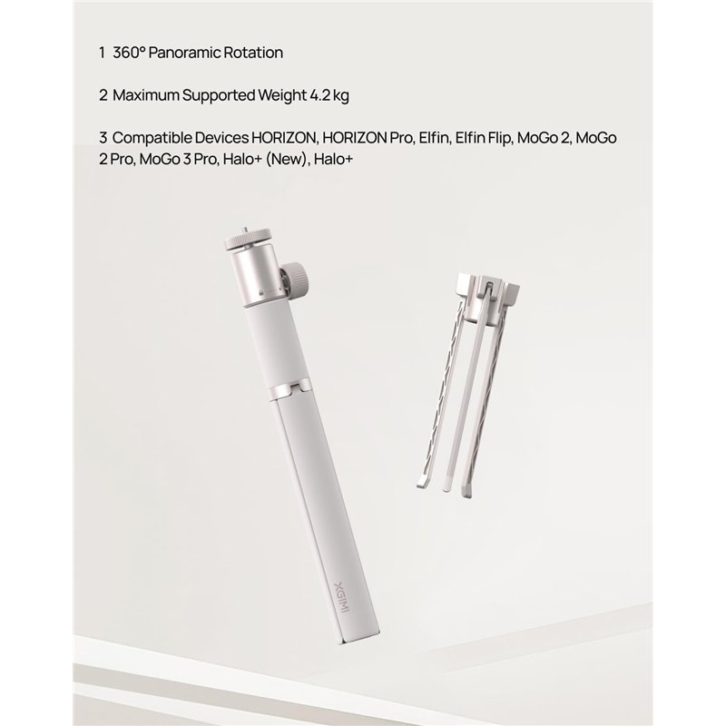 Image secondaire de XGIMI Support Portable Couleur dorée, Rotation à 360°, Support à Double Usage, Facile à Installer et à Transporter, compatibilit