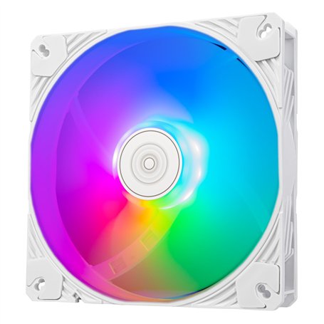 SilverStone Technology Shark Force 140 ARGB, Ventilateur ARVB PWM de 140mm aux performances améliorées, SST-SF140W-ARGB (blanco)