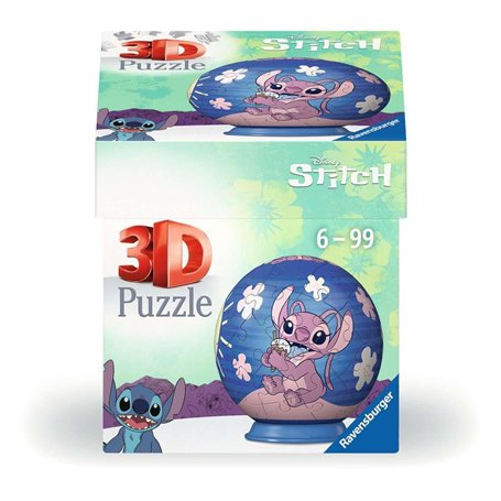 Ravensburger - Puzzle 3D Ball - Disney Angel - A partir de 6 ans - 54 pièces numérotées à assembler sans colle - A collectionner
