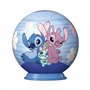 Ravensburger - Puzzle 3D Ball - Disney Stitch & Angel - A partir de 6 ans - 54 pièces numérotées à assembler sans colle - A coll