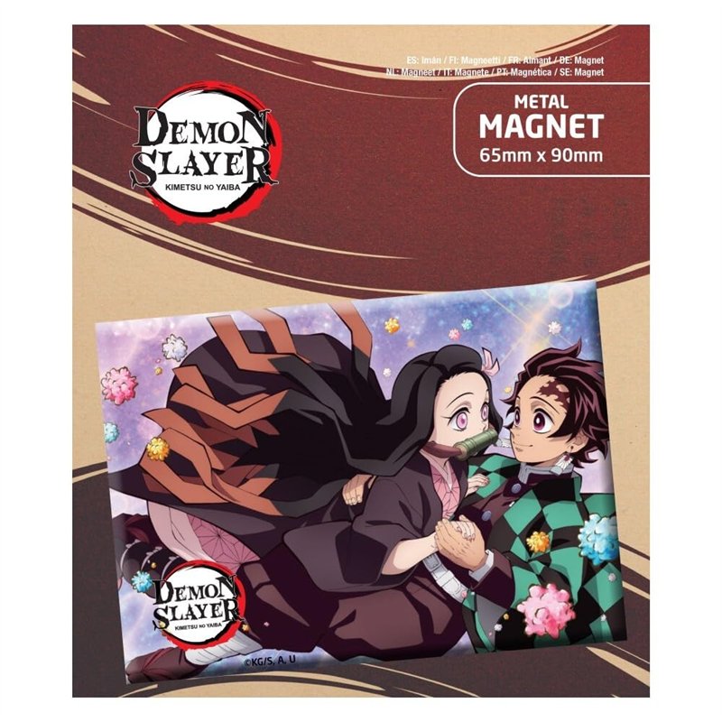 Popbuddies - Demon Slayer : Kimetsu no Yaiba - Tanjiro and Nezuko - Magnet/Fridge Magnet - 6 x 9 cm