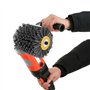 Brosses abrasives : grain 80, largeur 100 mm – Ø 120 mm | Convient pour rouleau abrasif, brosse en nylon pour machine à satiner