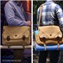 ENHANCE Venture DnD Bag - Sac Messager en toile RPG Player's Essentials DND avec Accents en Cuir Végétalien Pouvant Contenir 2 à