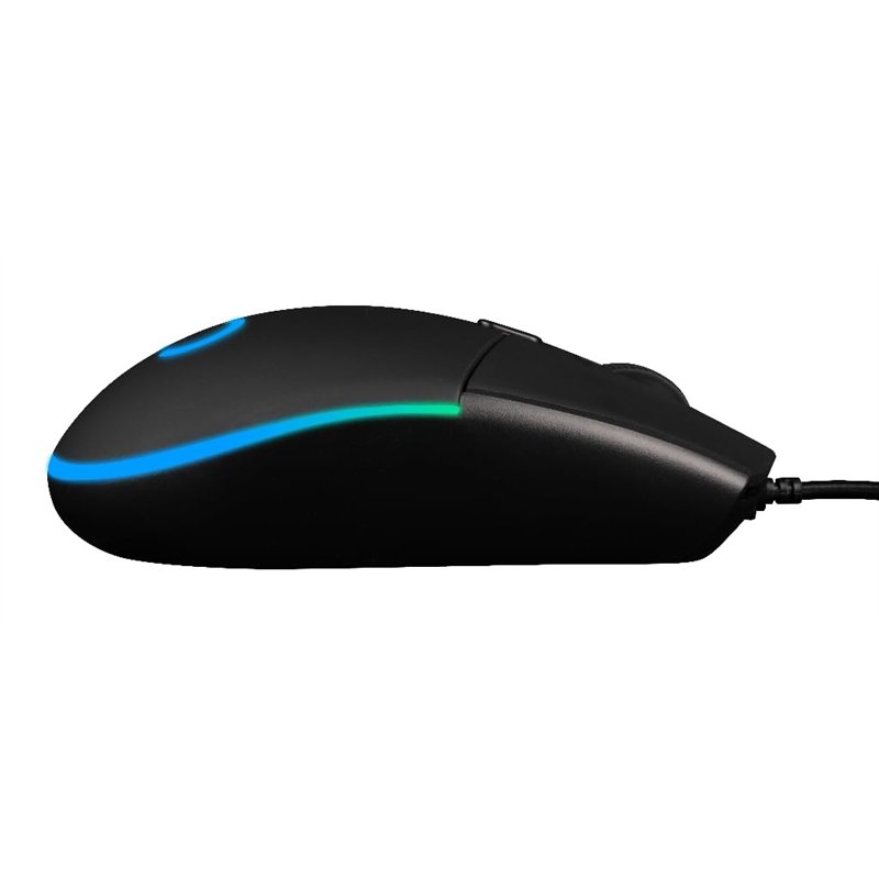 Image secondaire de Konix Souris Gaming Filaire Arcane 70 g pour PC - 4 Niveaux DPI - Revêtement en Caoutchouc - Câble tressé - Éclairage LED Arc-en