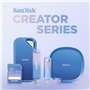SanDisk Creator Pro Portable SSD 4 To (disque SSD pour les créateurs de contenu, jusqu'à 2000 Mo/s, en lecture/ en écriture, rés