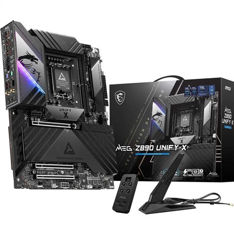 MSI MEG Z890 Unify-X Carte mère, ATX - pour processeurs Intel Core Ultra (série 2), LGA 1851 - VRM SPS 110A, Mémoire DDR5 (9600+