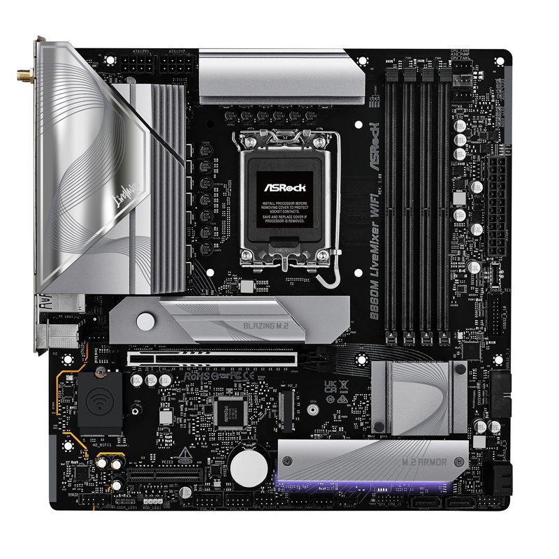 Image secondaire de Carte Mère ASRock B860M LiveMixer WiFi (Intel LGA 1851) Micro ATX