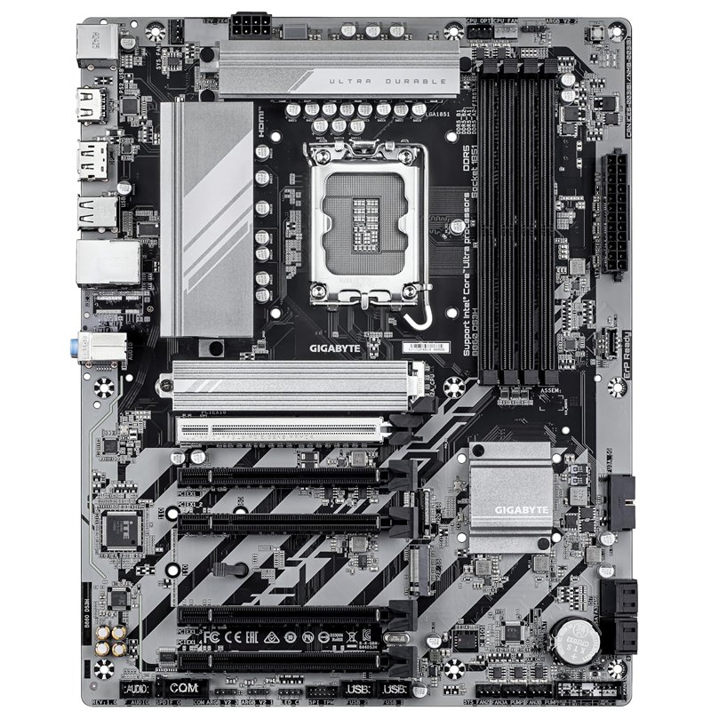 Image secondaire de GIGABYTE B860 DS3H Carte mère - Processeurs Intel Core Ultra, VRM 8+1+2+2 Phases, jusqu'à 9066MHz DDR5, 1xPCIe 5.0 + 1xPCIe 4.0 