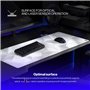 ENDORFY Crystal Onyx White XL Tapis de Souris XXL 900x400 mm, Guide de Souris Lisse, Bord imprimé, Base en Caoutchouc antidérapa
