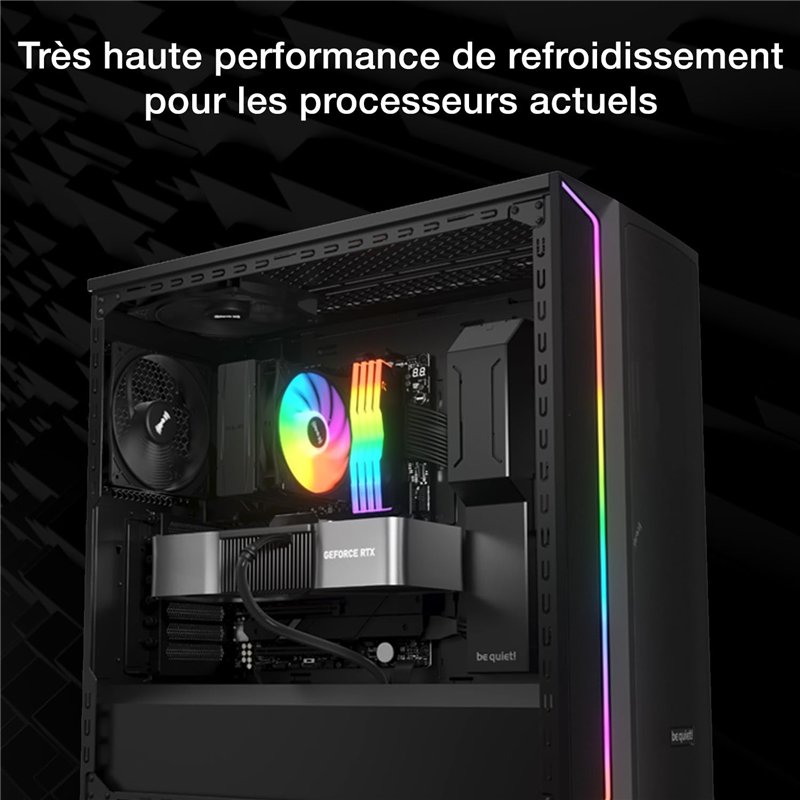 Image secondaire de be quiet! Pure Rock 3 LX ventirad radiateur, très haute performance de refroidissement, 4 caloducs noirs haute performance, tech