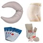 THERMOBABY - PACK Maternité Et Allaitement Complet - Coussin D’Allaitement - Slips De Maternité Lavables - Sachets De Conservati