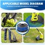 CHIHOLEN 4 Bobine Fil Coupe Bordure Compatible avec Ryobi RAC123,Convient pour Ryobi RLT4027, RLT4125, RLT5027, RLT6030, RLT5127