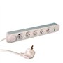 Bloc Multiprise 5 Prises 16A 230 V avec Interrupteur, 2 Ports USB, Câble de 1,5m