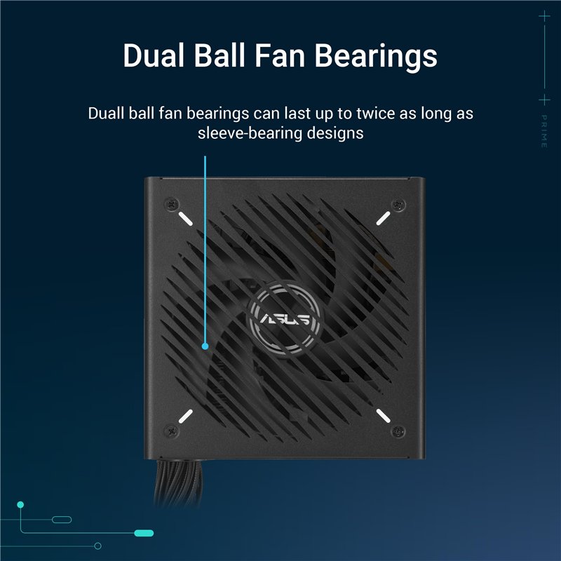 Image secondaire de ASUS Prime 750W Bronze - Double roulement à Billes, 135mm ventil, câbles gravés, Garantie 6 Ans