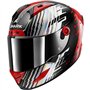 SHARK, Casque Moto Intégral Aeron Edgy Carbon Red Chrome DRU, M