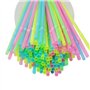 Lot de 50 Pailles Jetables Multicolores En Amidon De Maïs Compostables