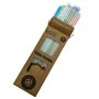 Lot de 50 Pailles Jetables Multicolores En Amidon De Maïs Compostables