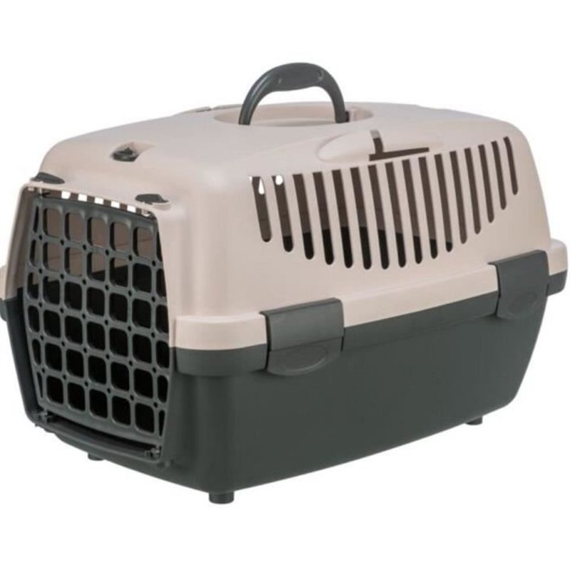 Box de transport - TRIXIE - Capri 1 - XS : 32 x 31 x 48 cm - Gris foncé / Blush