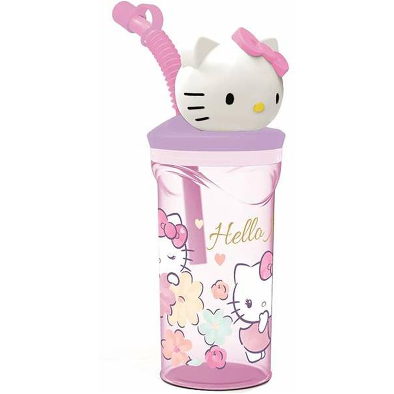 Verre avec Paille Hello Kitty 360 ml