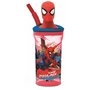 Verre avec Paille Spider-Man Moving Target 360 ml 3D