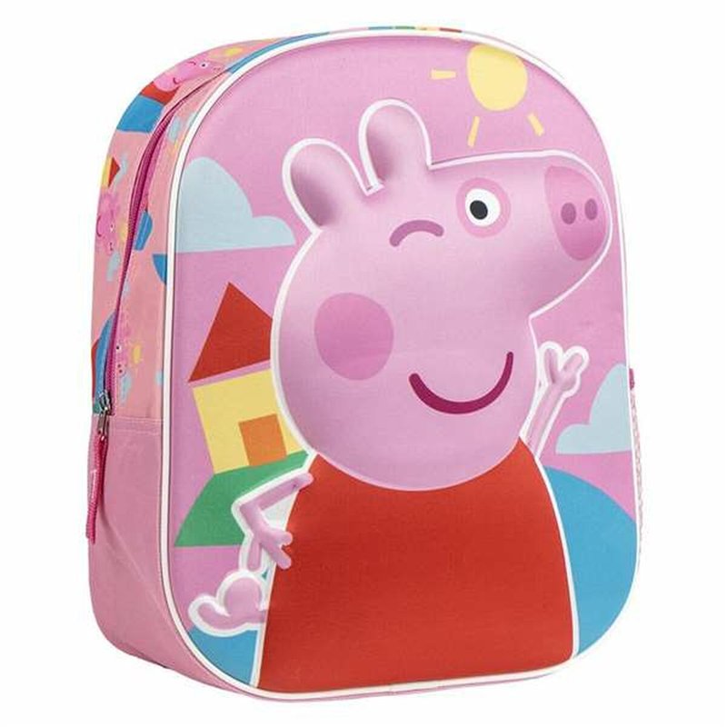 Cartable 3D Peppa Pig Rose 25,0 x 31,0 x 10,0 cm