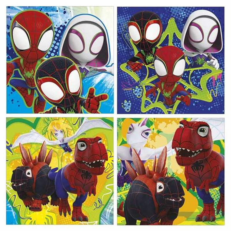 Image secondaire de Set de 4 Puzzles Educa Dino Spidey (4 Unités)