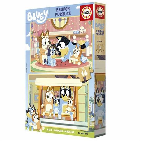 Set de 2 Puzzles Educa Bluey (2 Unités)