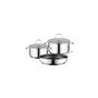 Casserole Siemens AG HZ9SE030 Acier Acier inoxydable 3 Pièces Ø 18 cm Ø 14 cm Ø 22 cm 3,6 L (3 Unités)
