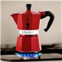 Cafetière Italienne Bialetti Winter Wonderland Rouge Argenté Aluminium 3 Tasses