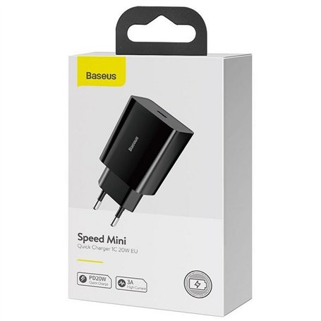 Chargeur mural Baseus Speed Mini Noir 20 W