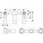 Hansgrohe 10303180 Corps d'encastrement pour lavabo à encastrer 3 trous