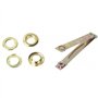 Ribitech 6301 Pince à œillet pour bâche avec 50 œillets Or
