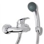 vidaXL Kit de Robinet de Douche Chrome Mitigeur Cuisine Salle de Bains Bassin