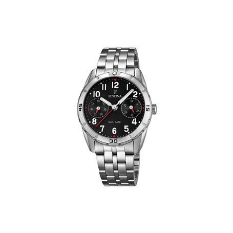 FESTINA Homme Analogique-Numérique Quartz Montre avec Bracelet en Acier Inoxydable
