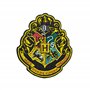 Harry Potter Écusson Patch Set officiel par Cinereplicas®, Poudlard, Gryffondor, Serpentard, Serdaigle, Poufsouffle, Les Relique