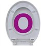 vidaXL Abattant WC Fermeture Douceur Blanc Ovale Salle de Bain Siège Toilette