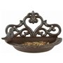 Esschert Design Mangeoire à Oiseaux Fonte Marron BR26