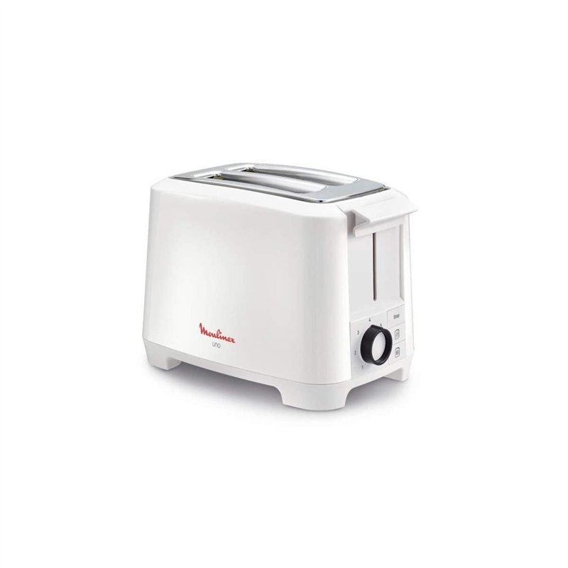 Moulinex LT140111 Grille-pain 2 fentes blanc 800W (boutons, rotatif)