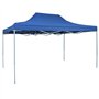 vidaXL Chapiteau Rétractable Tonnelle Pavillon Pliable de Jardin 3x4,5 m Bleu
