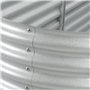 vidaXL Lit Surélevé 400x80x44 cm Acier Galvanisé Argenté Jardinière Pot Fleurs