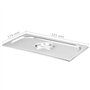 vidaXL 4X Couvercles de Plateau GN 1/3 Ustensiles de Cuisine Rectangulaire Combiné avec des Plateaux Restaurant Cuisine Maison H