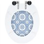 vidaXL Siège WC Couvercle à Fermeture en Douceur Siège de Toilette Cuvette Siège Lunette Abattant Salle de Bains Maison Salle d'