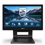 Philips 162B9T Moniteur Tactile 16", Hauteur réglable (1366 x 768, 60 Hz, VGA, DVI, HDMI, DisplayPort, Hub USB) Noir