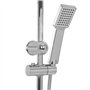 vidaXL Ensemble de Douche à Deux Têtes avec Douchette Douche à Main Pomme de Douche Carrée Réglable Maison Salle de Bain Intérie